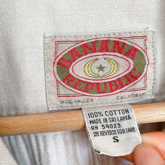 VTG 80s Banana Republic Women Jumpsuit Small Coveralls Safari Boiler Suit Retro - Picture 12 of 16